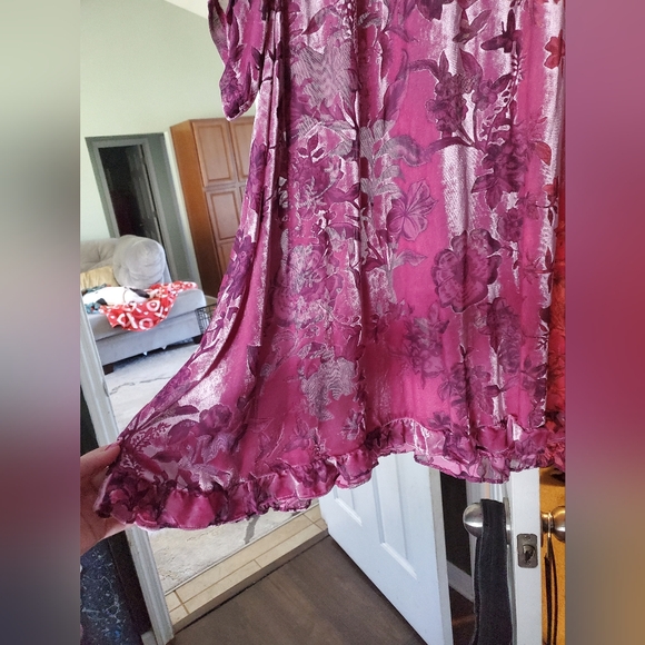 Free People Botanical Blooms Velvet Mini Dress - Picture 6 of 11